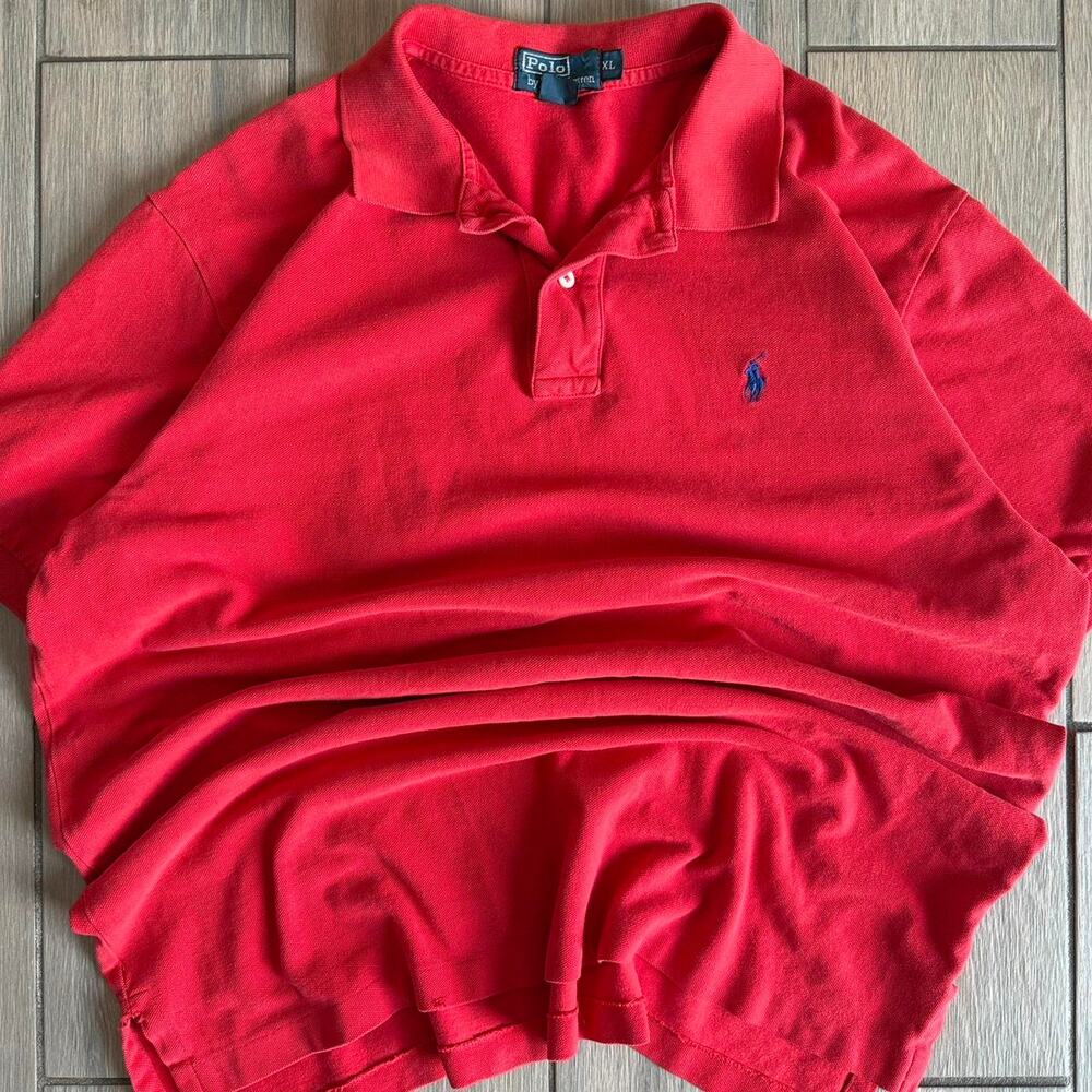 Polo by Ralph Lauren Classic Fit Red Polo Shirt - Size XL